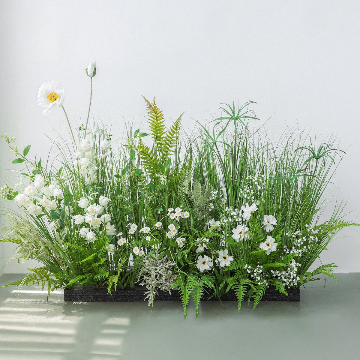 Nordic indoor simulation green plant bonsai ins wind floor flower trough flower shop shopping mall shop decoration plants