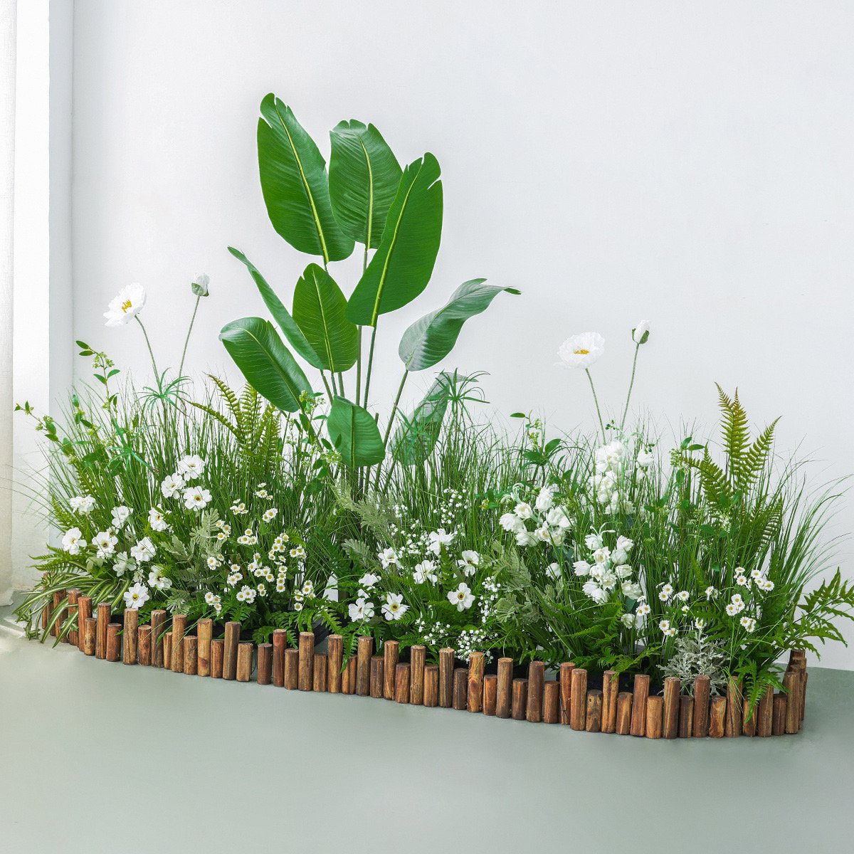 Nordic indoor simulation green plant bonsai ins wind floor flower trough flower shop shopping mall shop decoration plants