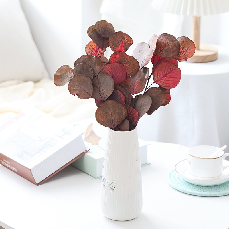 Preserved Decoration Leaves Home Wall Decoration Preserved Plants Forever Eucalyptus Leaves dried flower bouquet