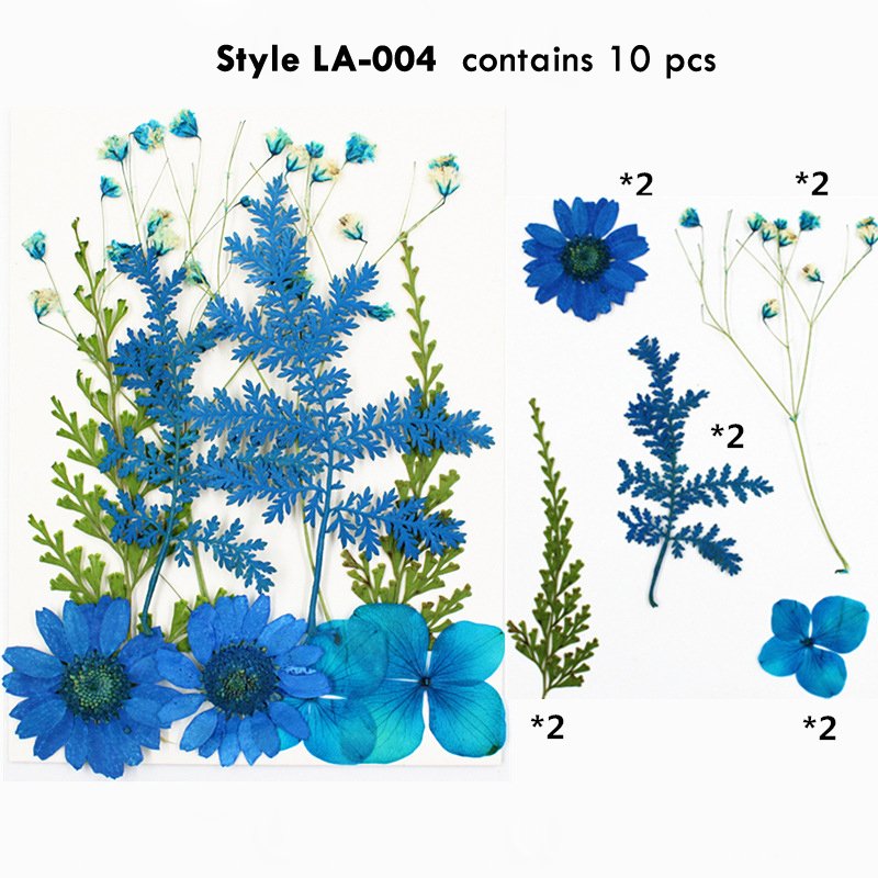 Wholesale Nail Decors Pendant Crafts Colorful Real Leaves Petals Natural Dried Pressed Flower For Resin