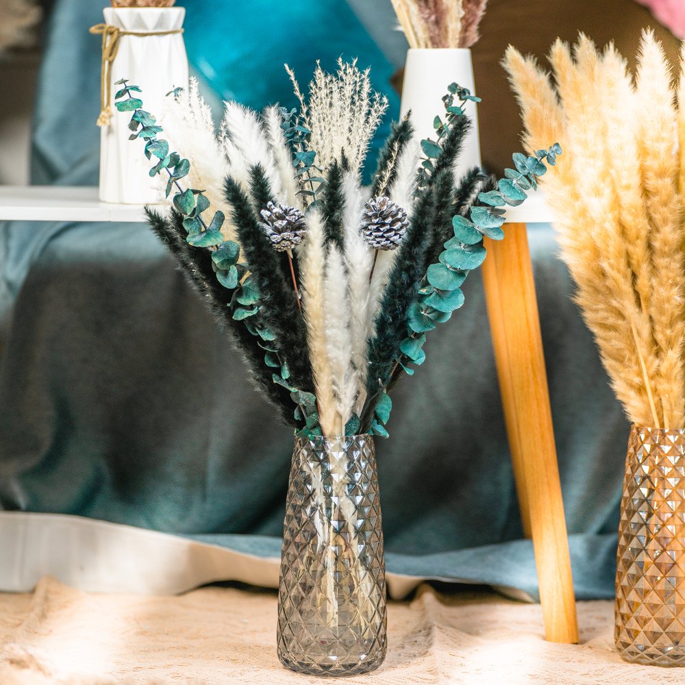 factory supply Amazon hot sell Pampas Grass bouquet dried flower green day