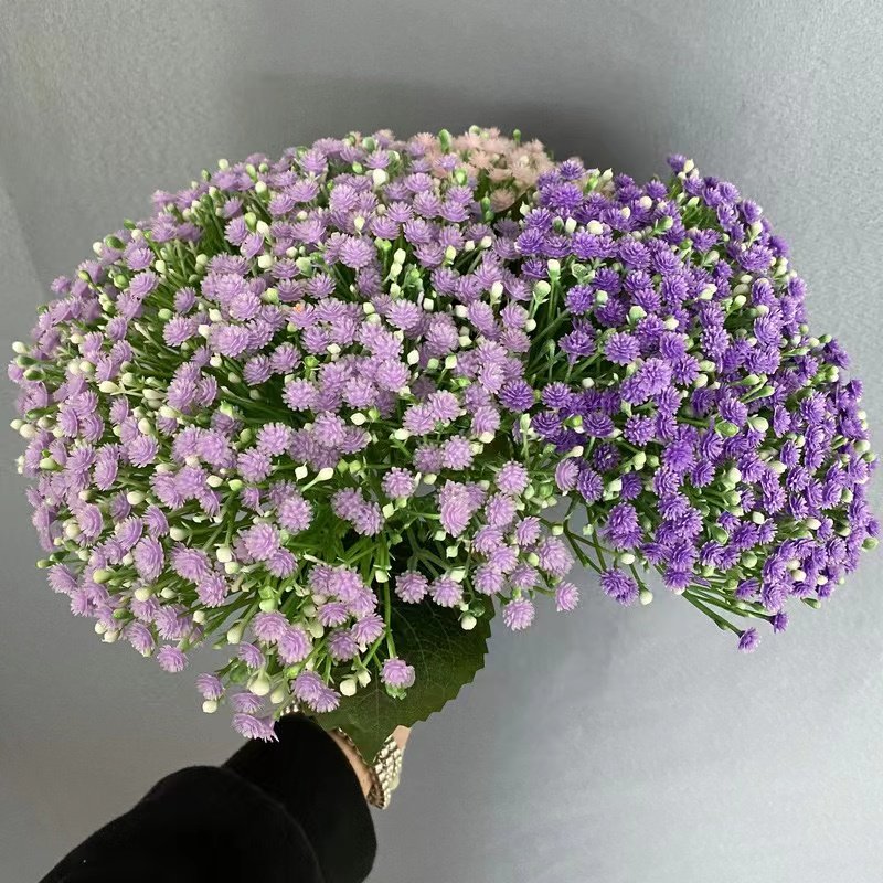 Wholesale Plastic 441 Head Full Star Wedding Simulation Flower Bouquet Hand-Holding Interior Decoration for Home Use