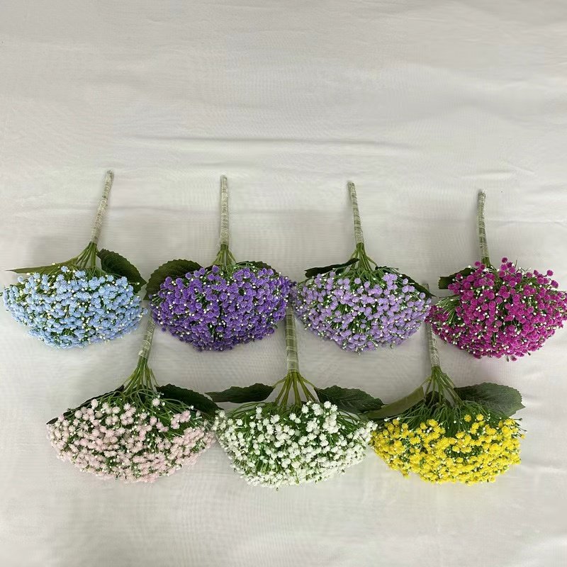 Wholesale Plastic 441 Head Full Star Wedding Simulation Flower Bouquet Hand-Holding Interior Decoration for Home Use