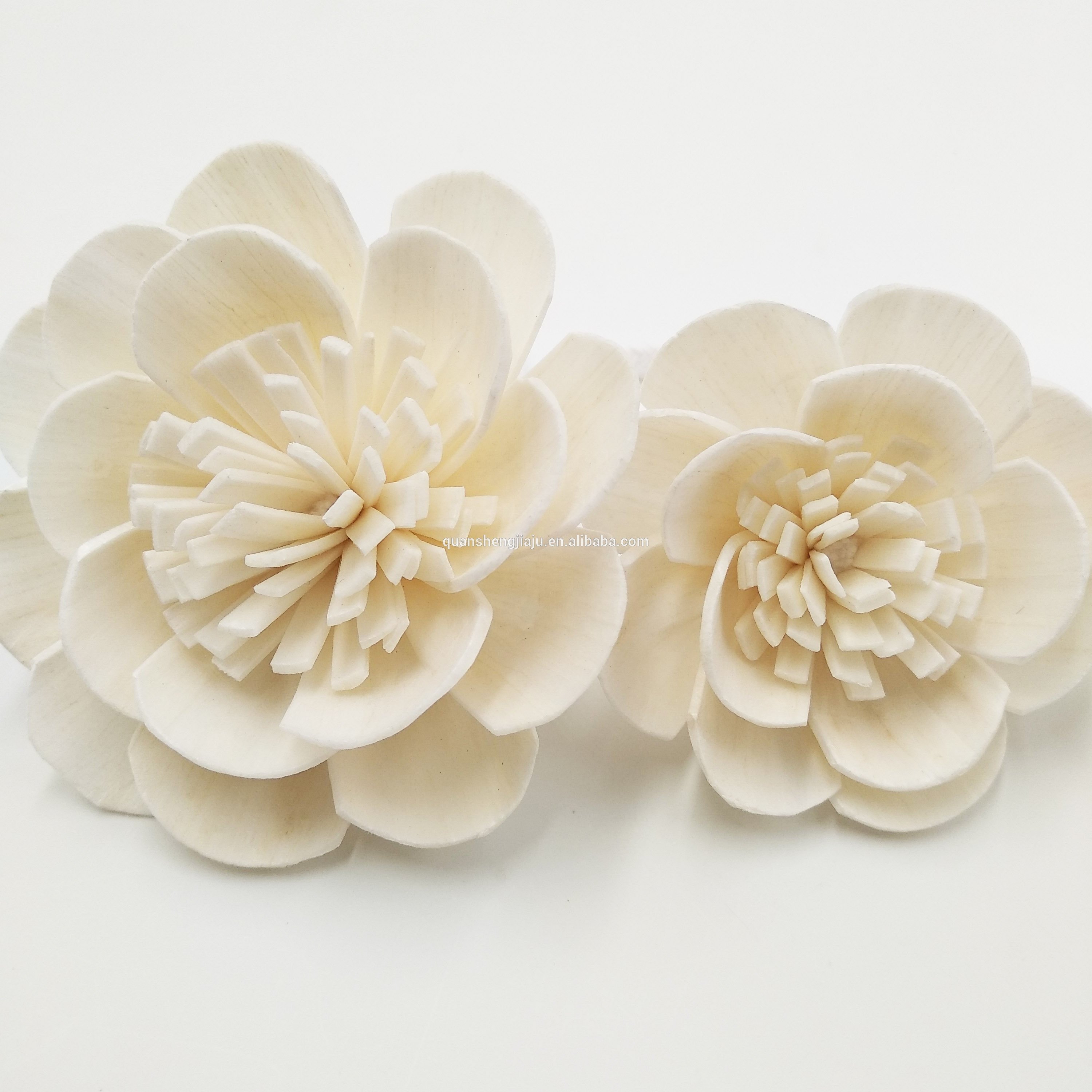 Handmade Sola Wood Flower Diffuser Dried Flower with Cotton Rope
