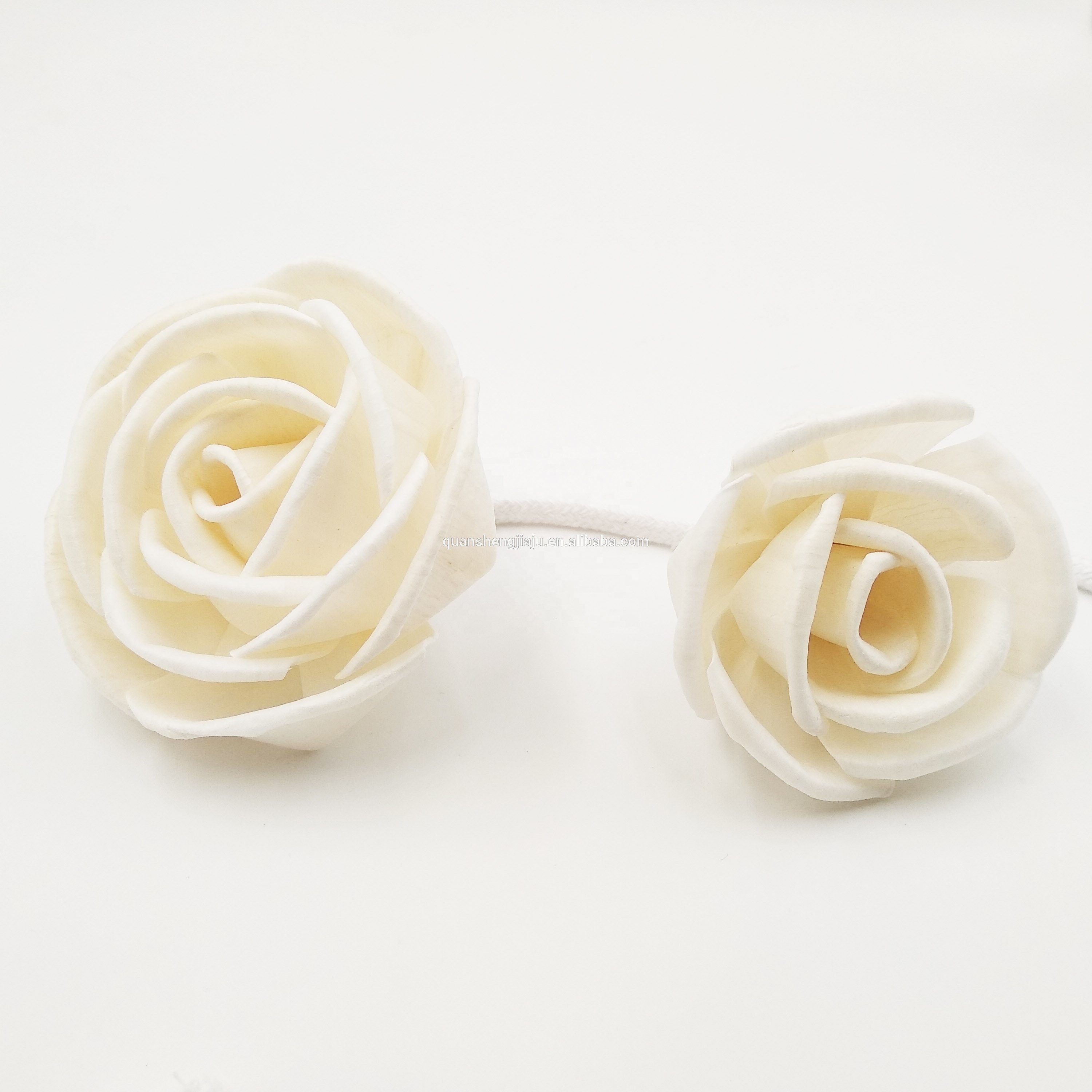 Handmade Sola Wood Flower Diffuser Dried Flower with Cotton Rope