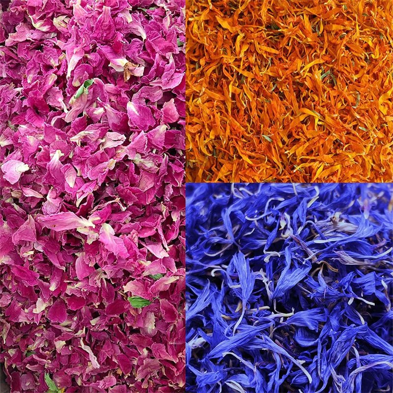 100g Wedding Confetti Calendula + Cornflower + Rose Dried Flower Petals 100% Natural Biodegradable Confetti Cornflower Petals