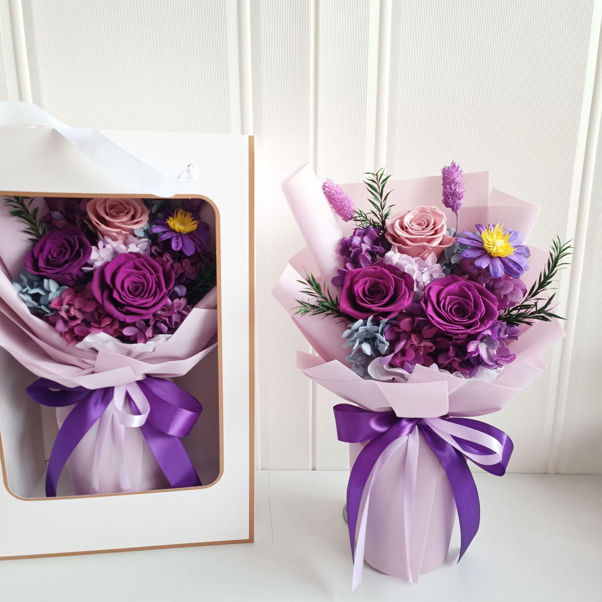 Romantic Valentine's Day Wedding Party Gift Eternal Flower Bouquet