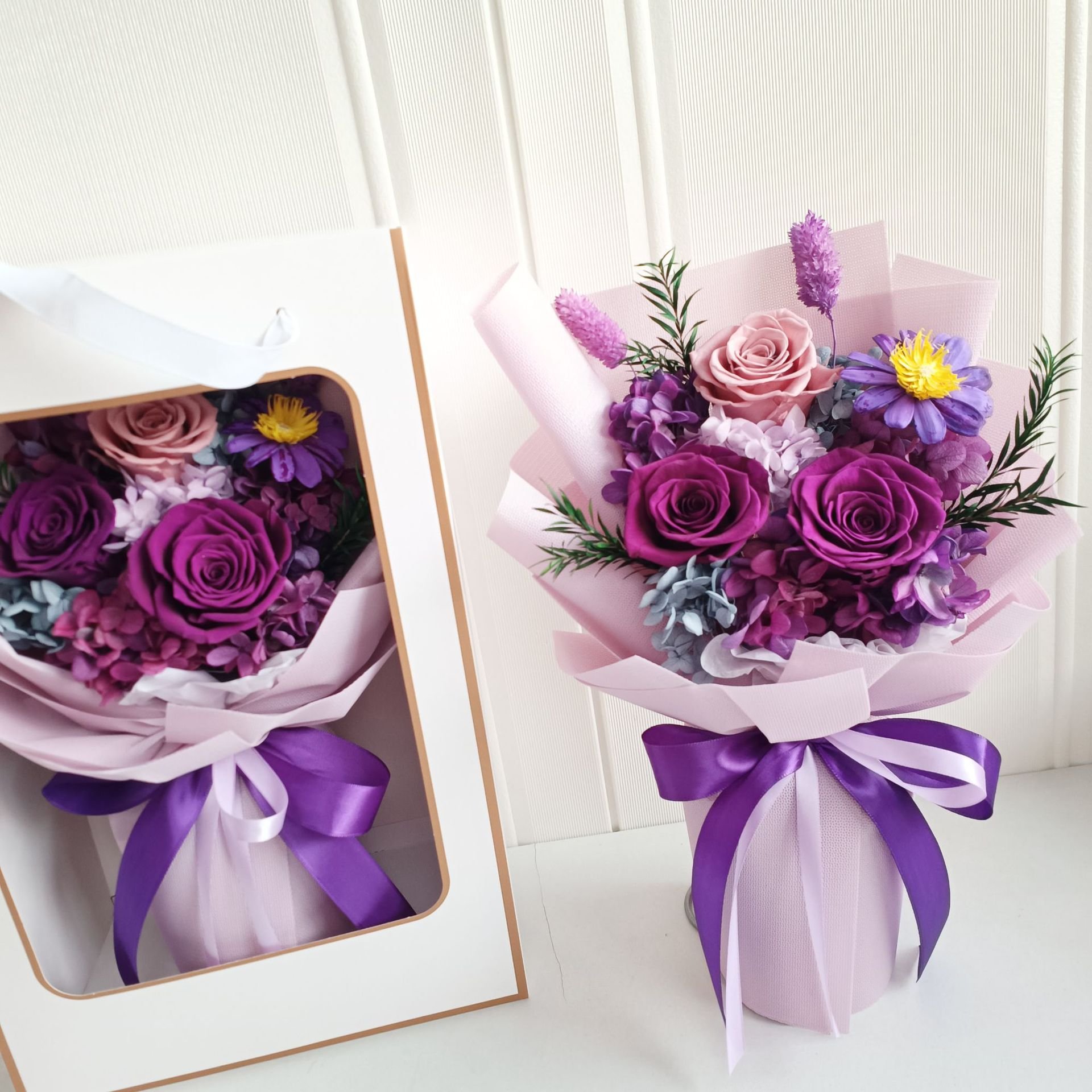 Romantic Valentine's Day Wedding Party Gift Eternal Flower Bouquet