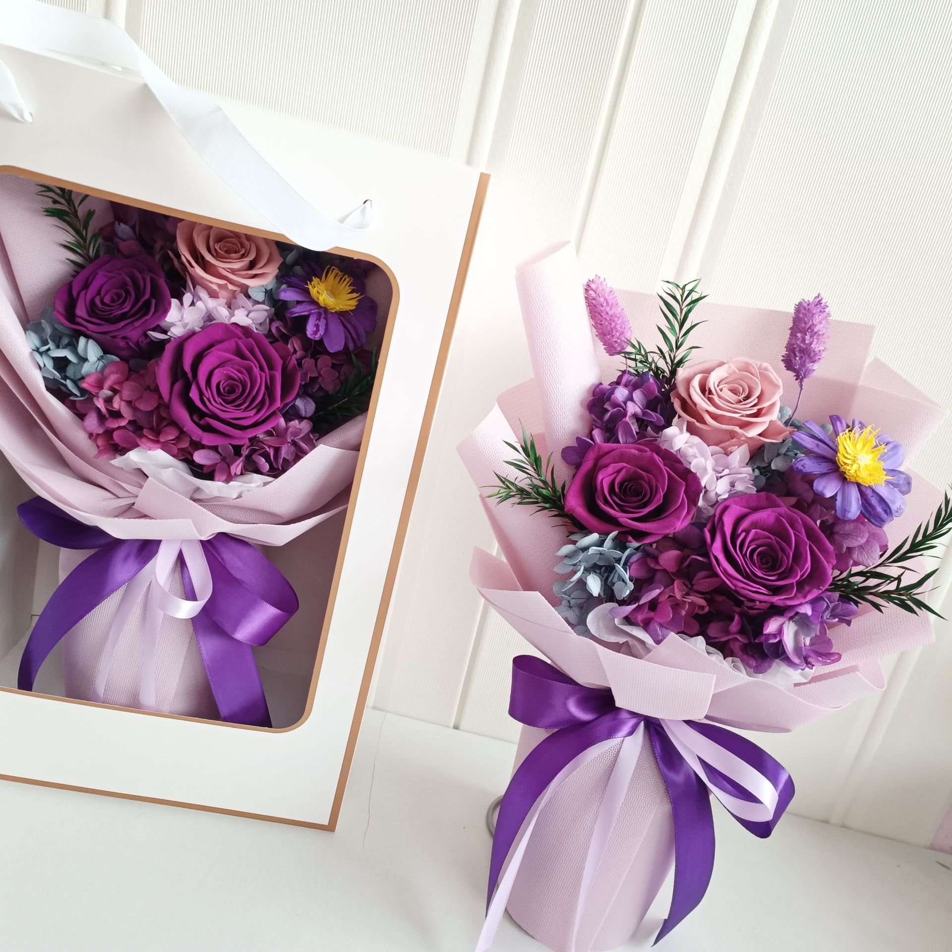 Romantic Valentine's Day Wedding Party Gift Eternal Flower Bouquet