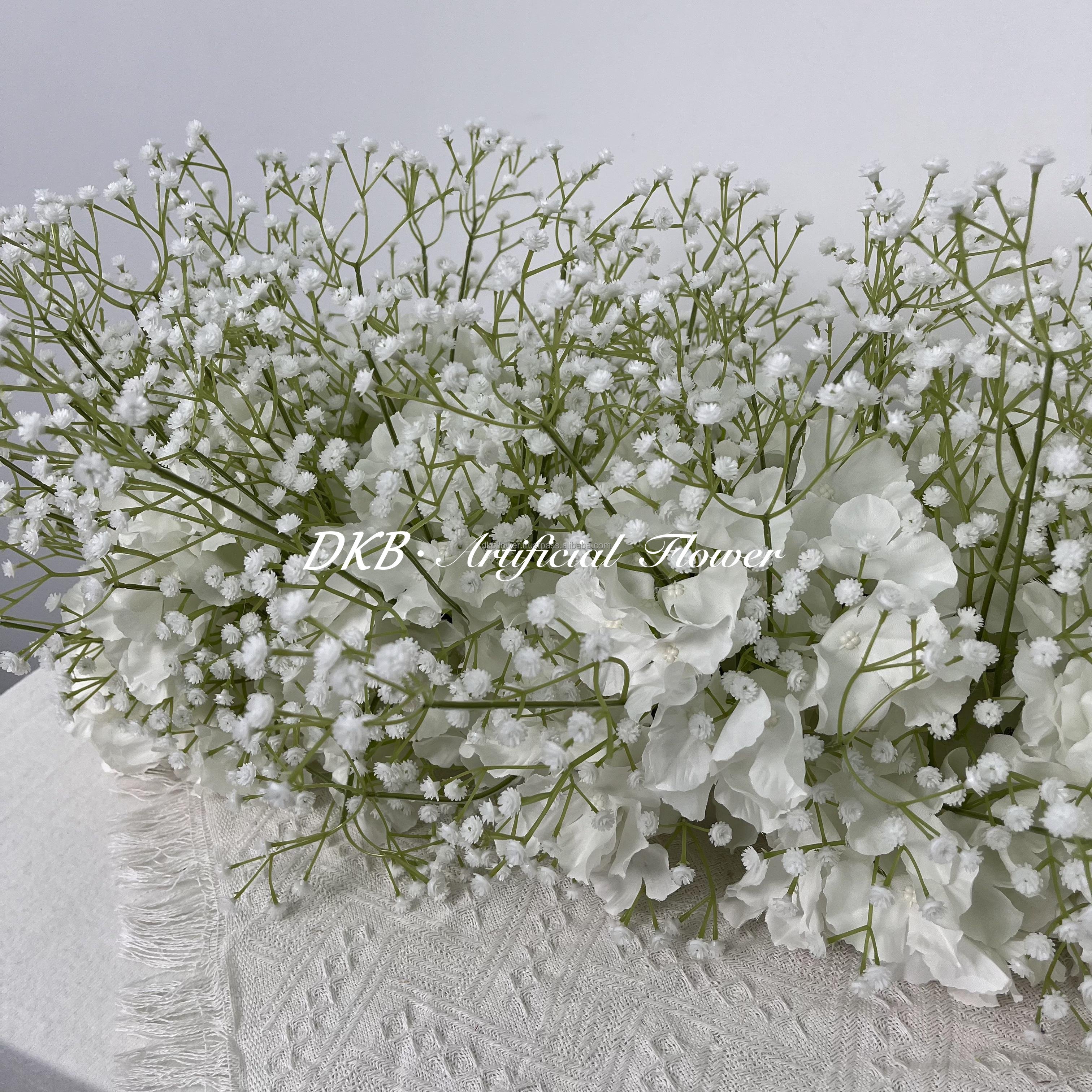 DKB new wedding table baby breath flowers floral ball runner for aisle runner
