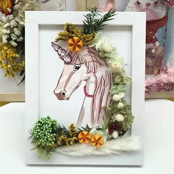 Hot Selling Preserved flowers frame DIY dried flowers frame ornament eternal flowers frame