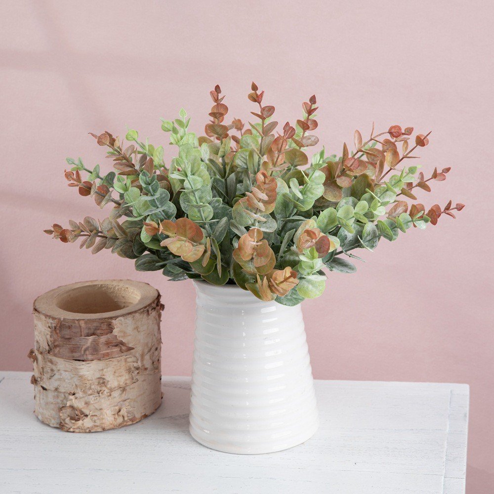 27cm Small Eucalyptus Money Leaf Green Artificial Wedding Flower Arrangement Home Outdoor Party Decoration Factory Direct Dried