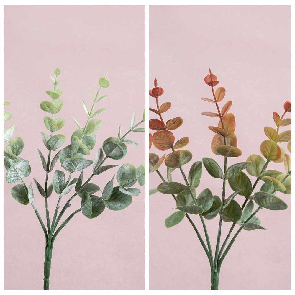 27cm Small Eucalyptus Money Leaf Green Artificial Wedding Flower Arrangement Home Outdoor Party Decoration Factory Direct Dried