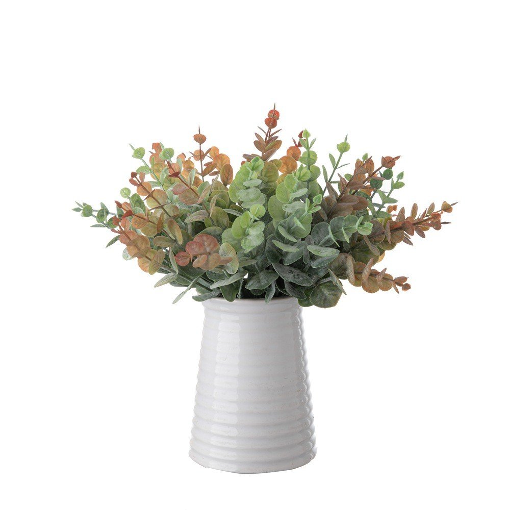 27cm Small Eucalyptus Money Leaf Green Artificial Wedding Flower Arrangement Home Outdoor Party Decoration Factory Direct Dried