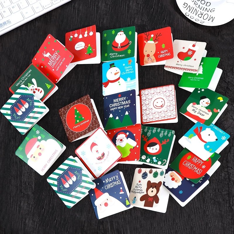 Merry christmas greeting cards with envelopes blank greeting card with envelopes and seophane