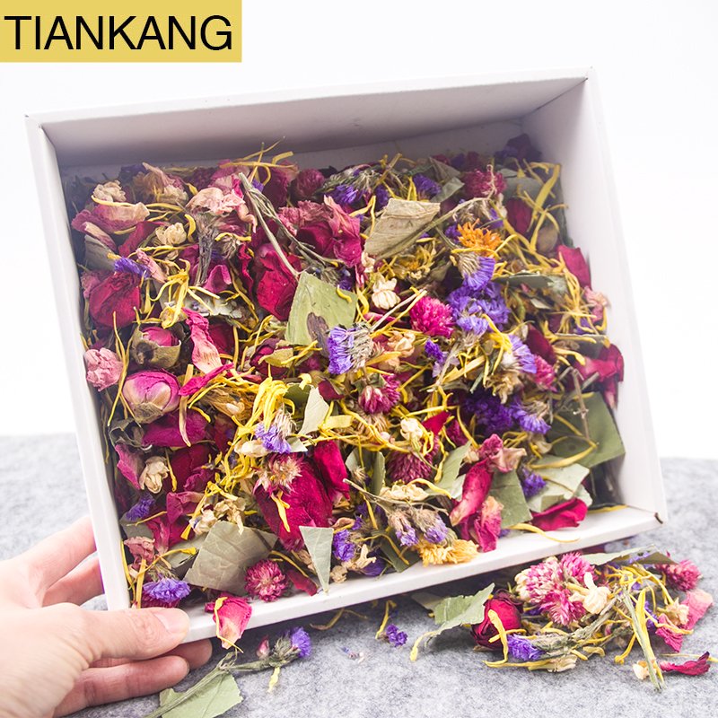 hamster bedding of Mixed Dried Flowers for bath and decoration spa flower for small animals bedding
