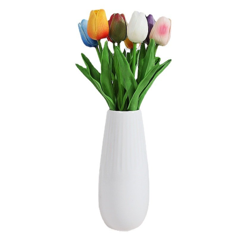 AYOYO Wedding artificial flower bouquet shooting props, home and living room decoration Tulip artificial flower