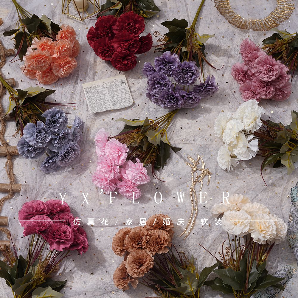 Kang Nai Xin put a bunch of home simulation flower design wedding bouquet wall decoration outdoor shooting props decoration