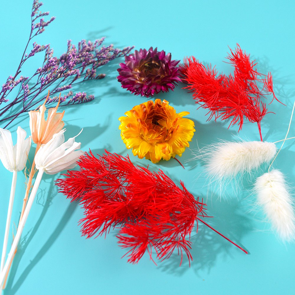 JF072 Hot Sell Pressed Dry Flowers Naturl Mixed Random Dried Flower For DIY Epoxy Resin Craft Nail Art Materials