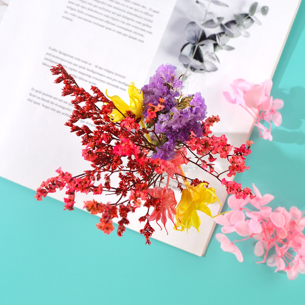 JF072 Hot Sell Pressed Dry Flowers Naturl Mixed Random Dried Flower For DIY Epoxy Resin Craft Nail Art Materials