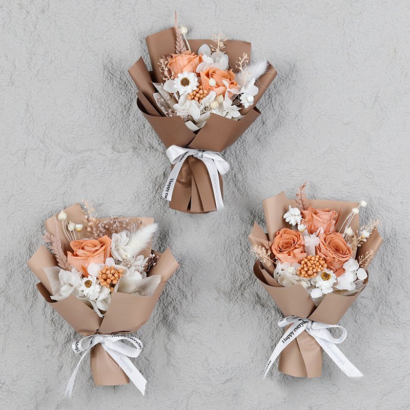 YSH-022 Daisy immortal rose bouquet dried flower bouquet wholesale hand gift mini flower bouquet