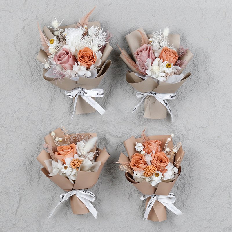 YSH-022 Daisy immortal rose bouquet dried flower bouquet wholesale hand gift mini flower bouquet
