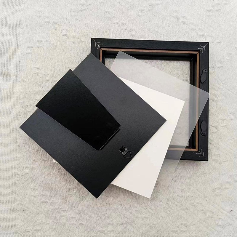 Black shadow box dried flower butterfly specimen frame, DIY handmade photo frame, decorative mounting frame, and display table