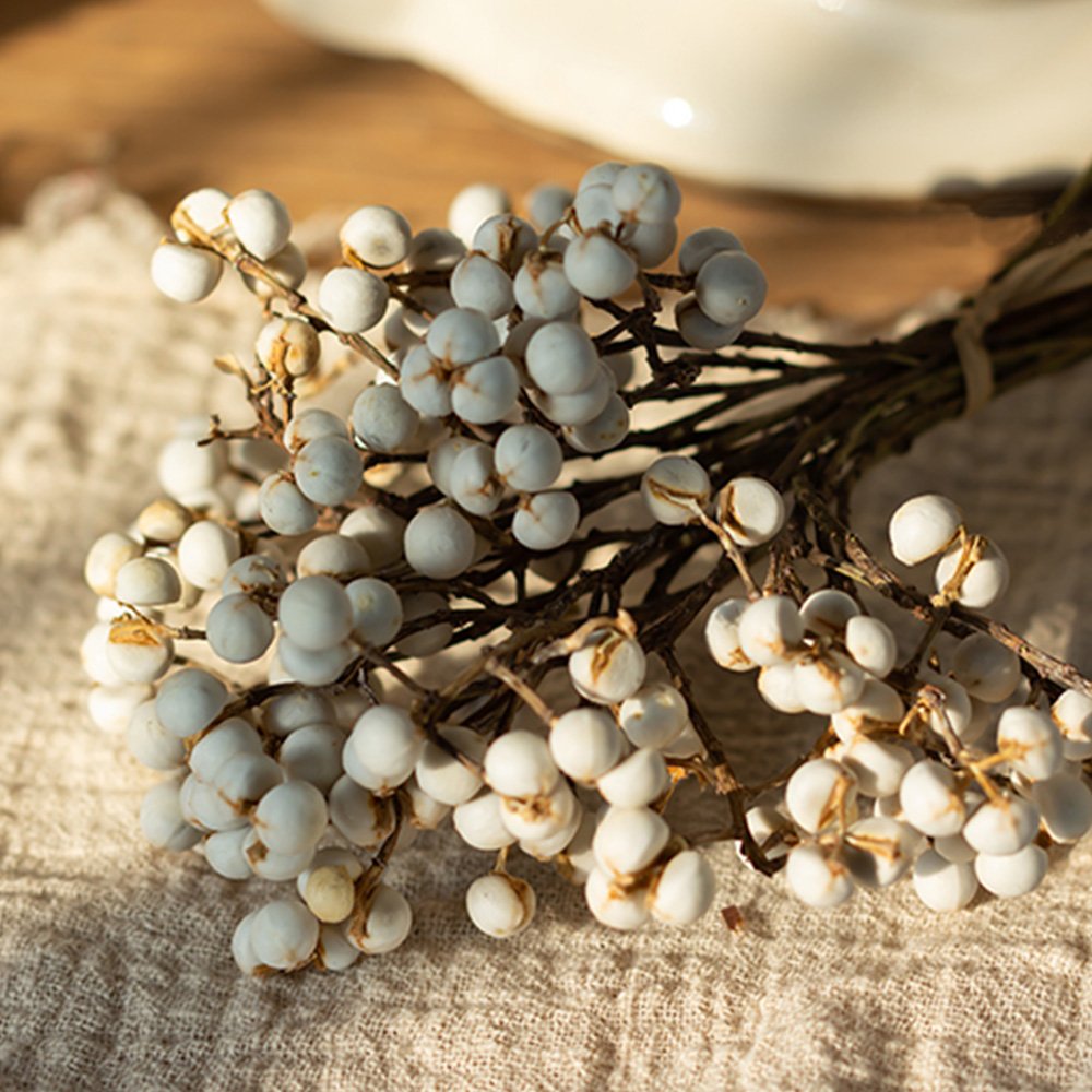 Manufacturer Natural White Tallow Berries Dried Flower For Home Party Wedding Decoration