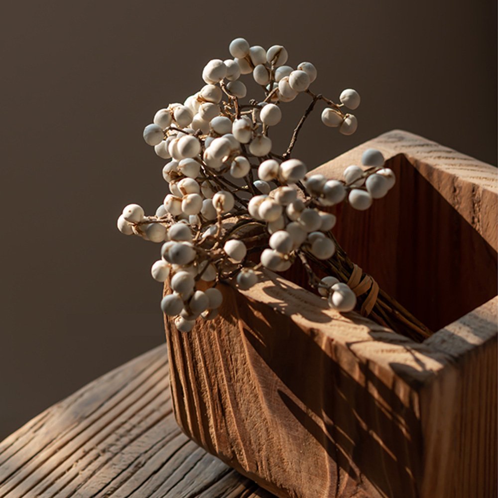 Manufacturer Natural White Tallow Berries Dried Flower For Home Party Wedding Decoration