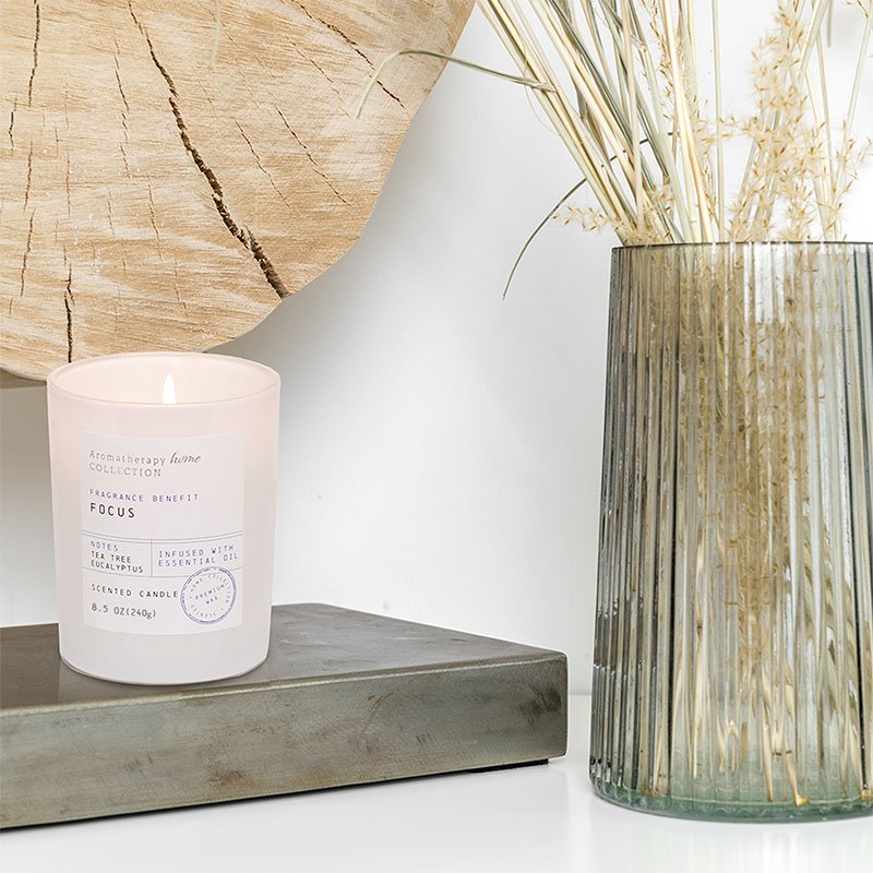 Pure handmade fragrance Long-lasting aroma Soy candle Crystal Inner stone dried flower fragrance embodies massage Oi candle