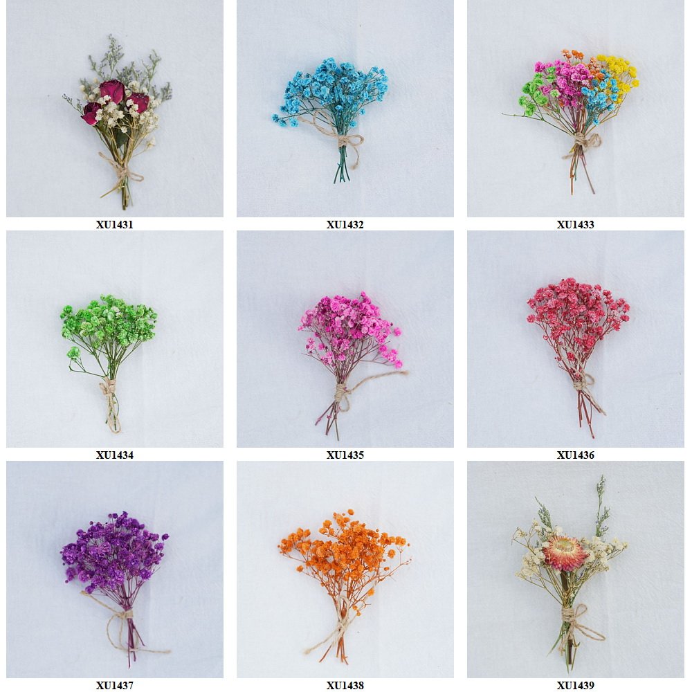 wholesale Bulk Dried flower floral arrangement mini real natural dried flower bouquet for wedding bride groom dress decoration