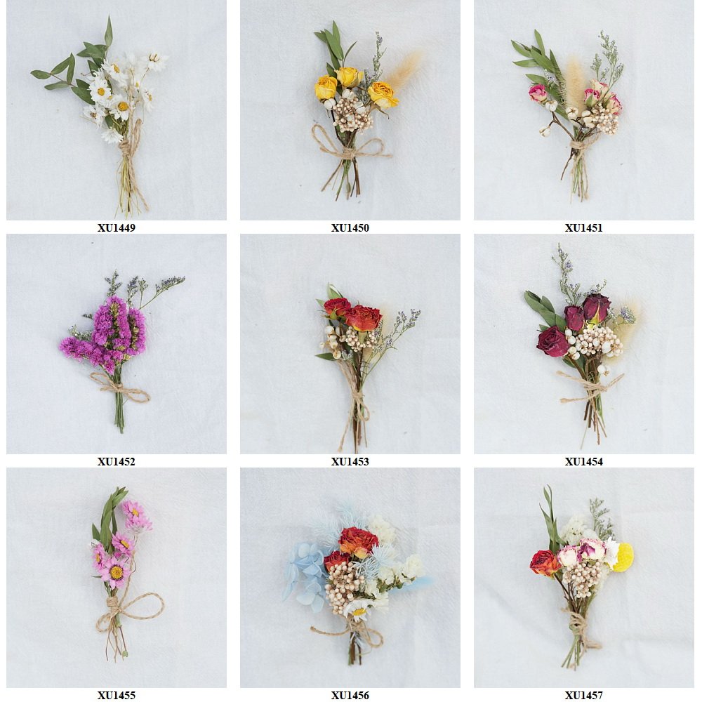 wholesale Bulk Dried flower floral arrangement mini real natural dried flower bouquet for wedding bride groom dress decoration
