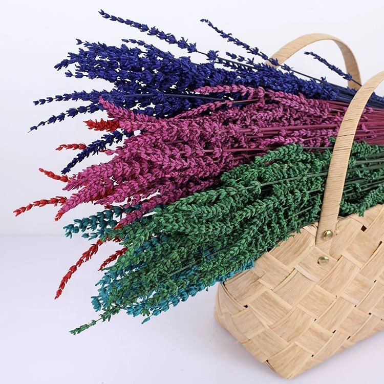 Hot sale natural organic dried flowers purple lavender bundles interior home decoration flowers