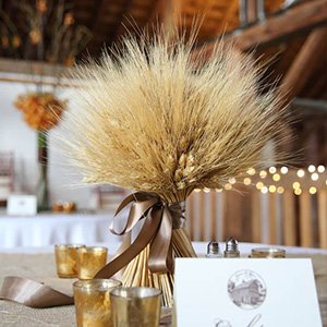Dried Wheat Stalks 100 Stems Wheat Sheaves for Decorating Wedding Table Home Brown Real Plants Chinese New Year Flowers Feiliya