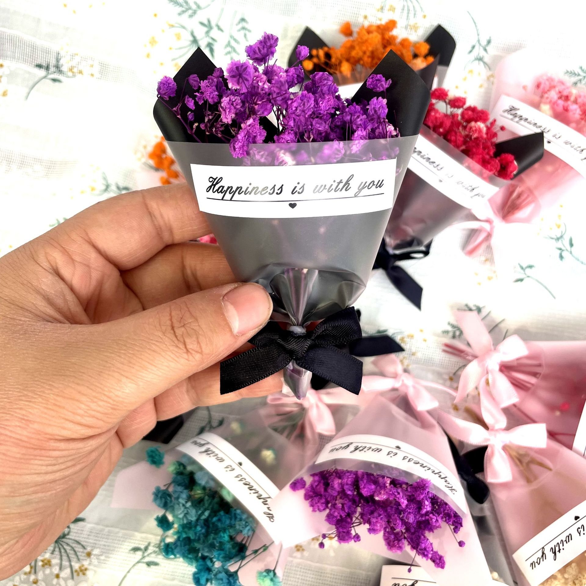 Mini Dried Flower Bouquet Festival Gift Dried Flower Bouquet Mix Dry Flowers Bouquet for Photography House Wedding deco