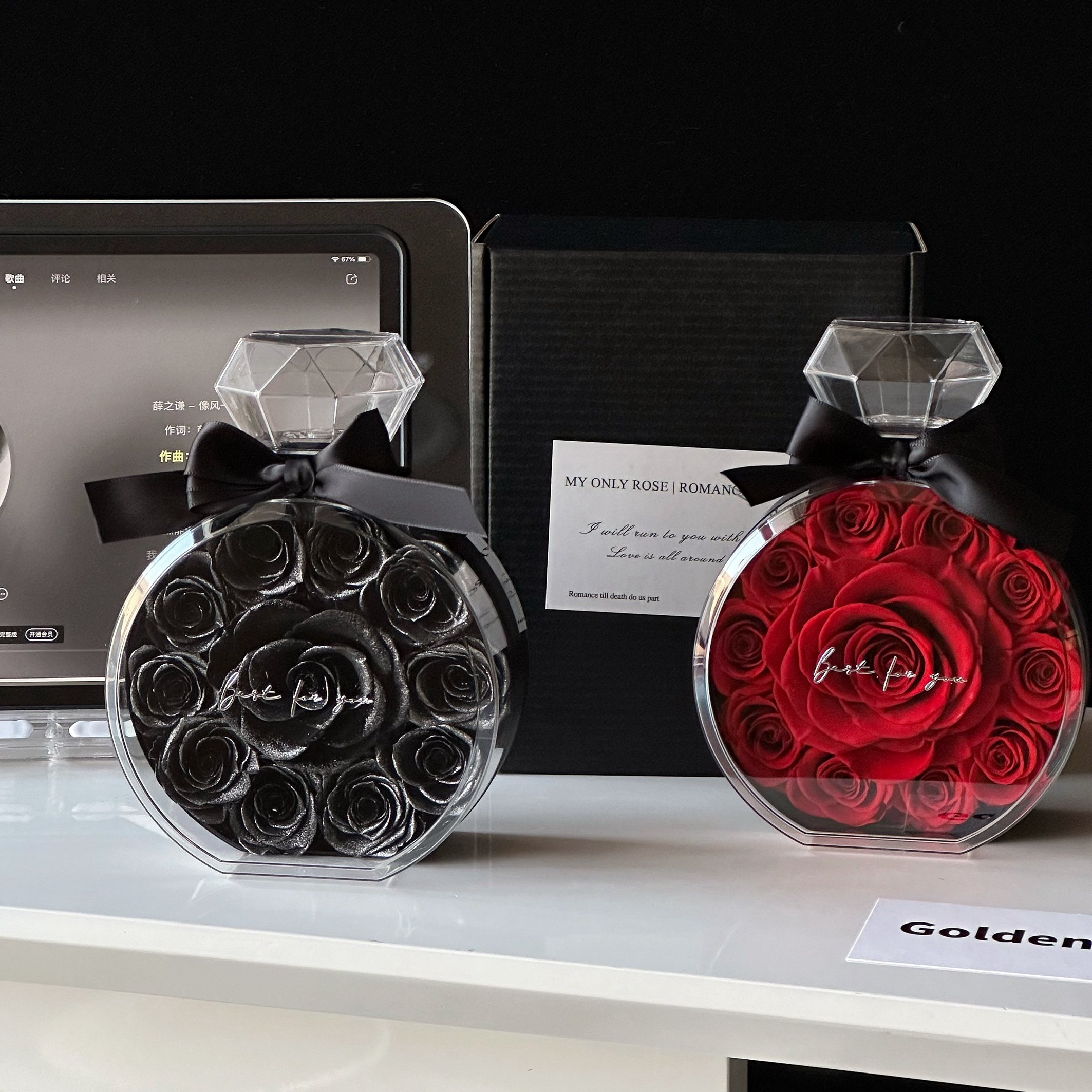 Wholesale valentines day Birthday gift Home Decoration Real natural Dried Roses Immortal preserved flowers eternal rose in Box