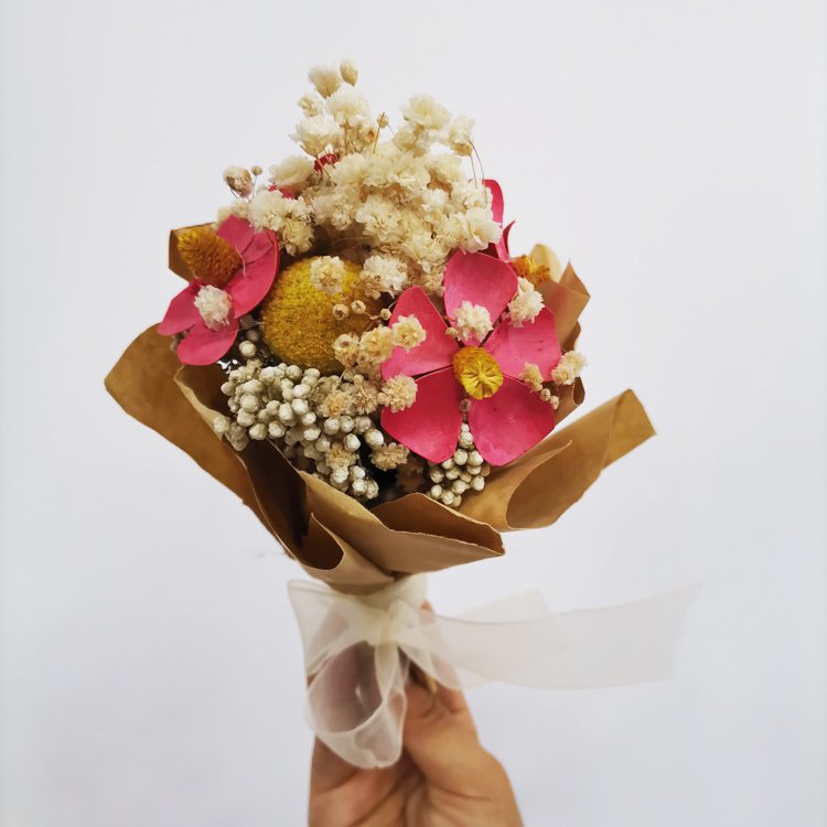 Hot Sale Natural Craspedia Billy Ball Preserved Golden Ball dried flower for Decoration bouquet