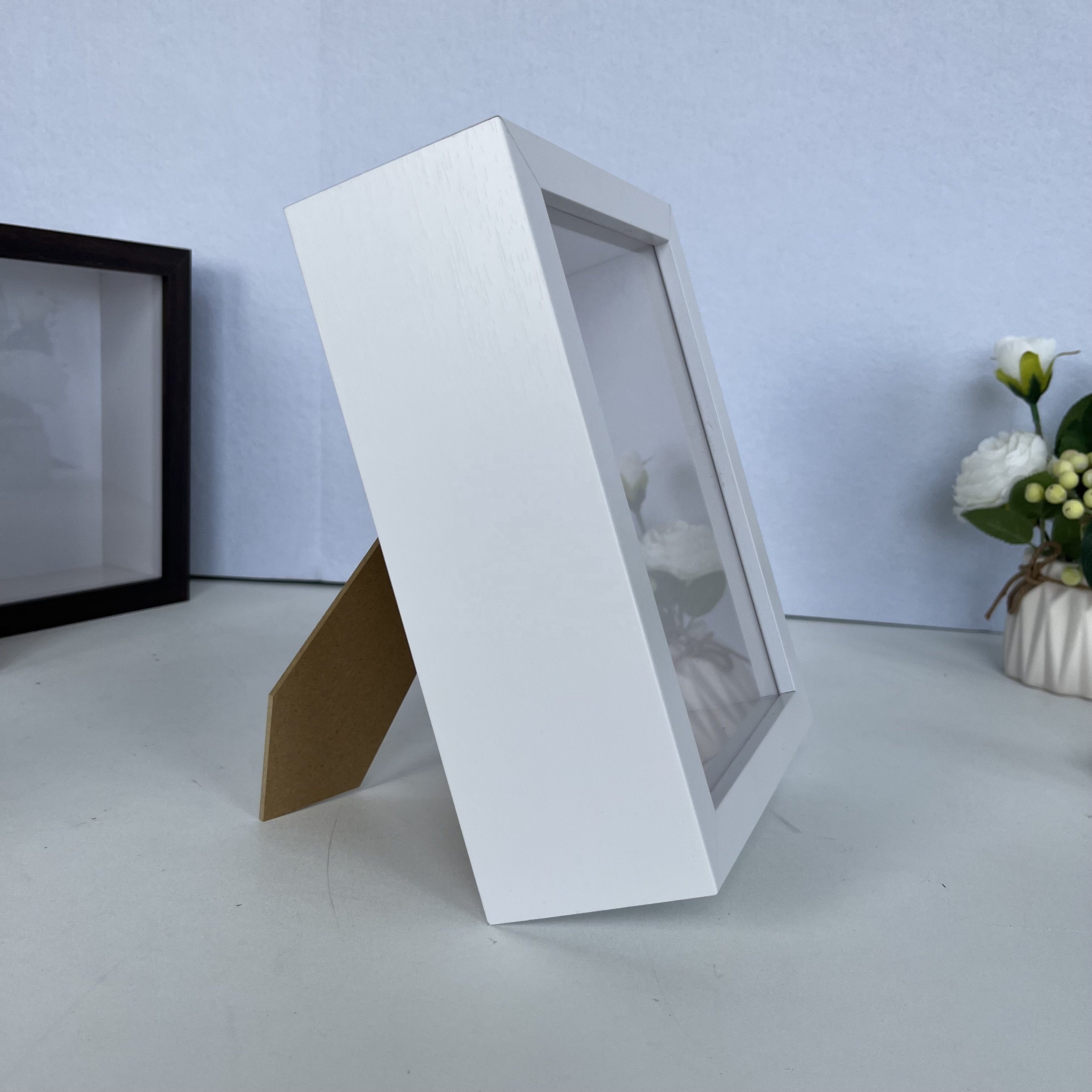 wholesale 12x12 craft picture box frame photo 3d black dried flowers box frames shadow box frames