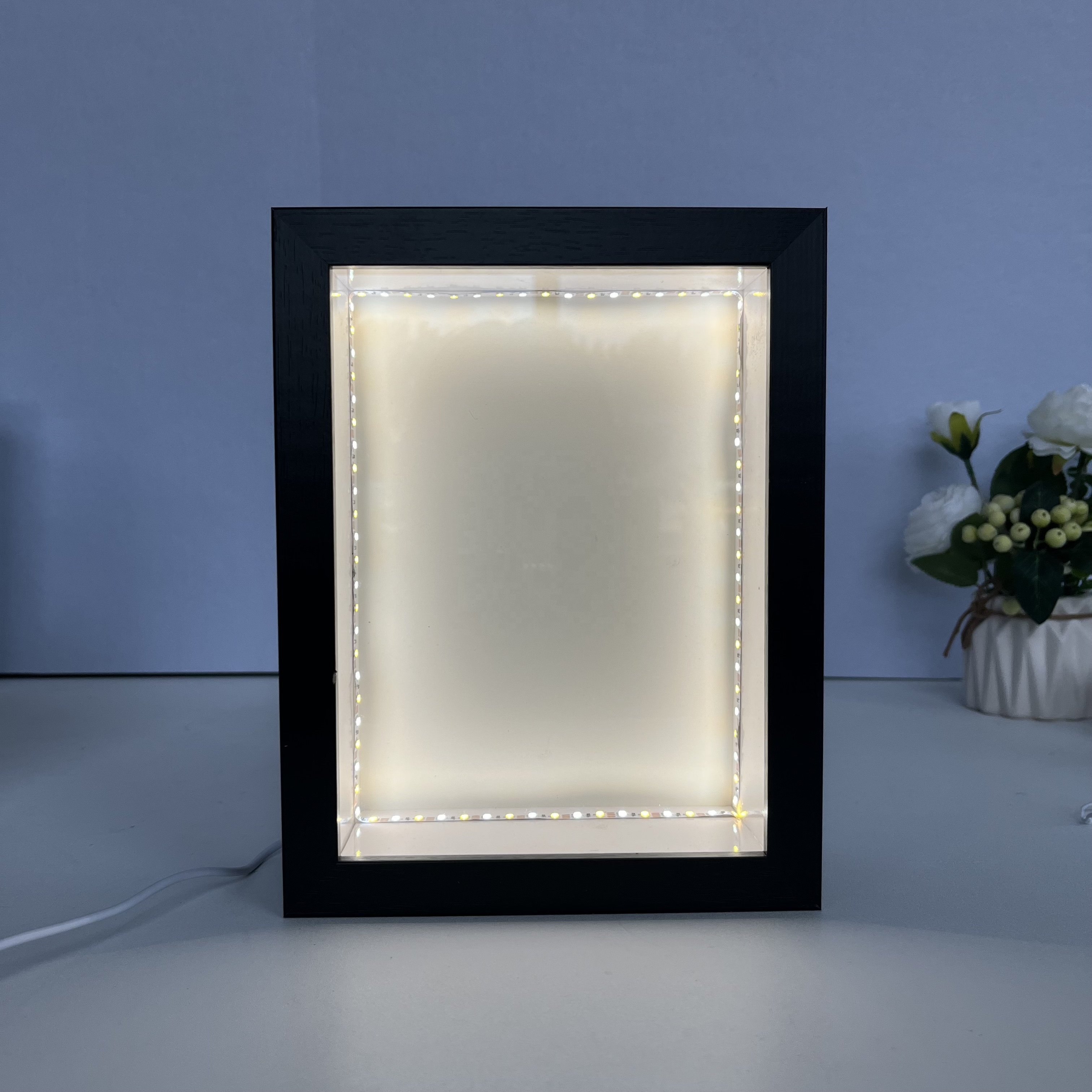 wholesale 12x12 craft picture box frame photo 3d black dried flowers box frames shadow box frames