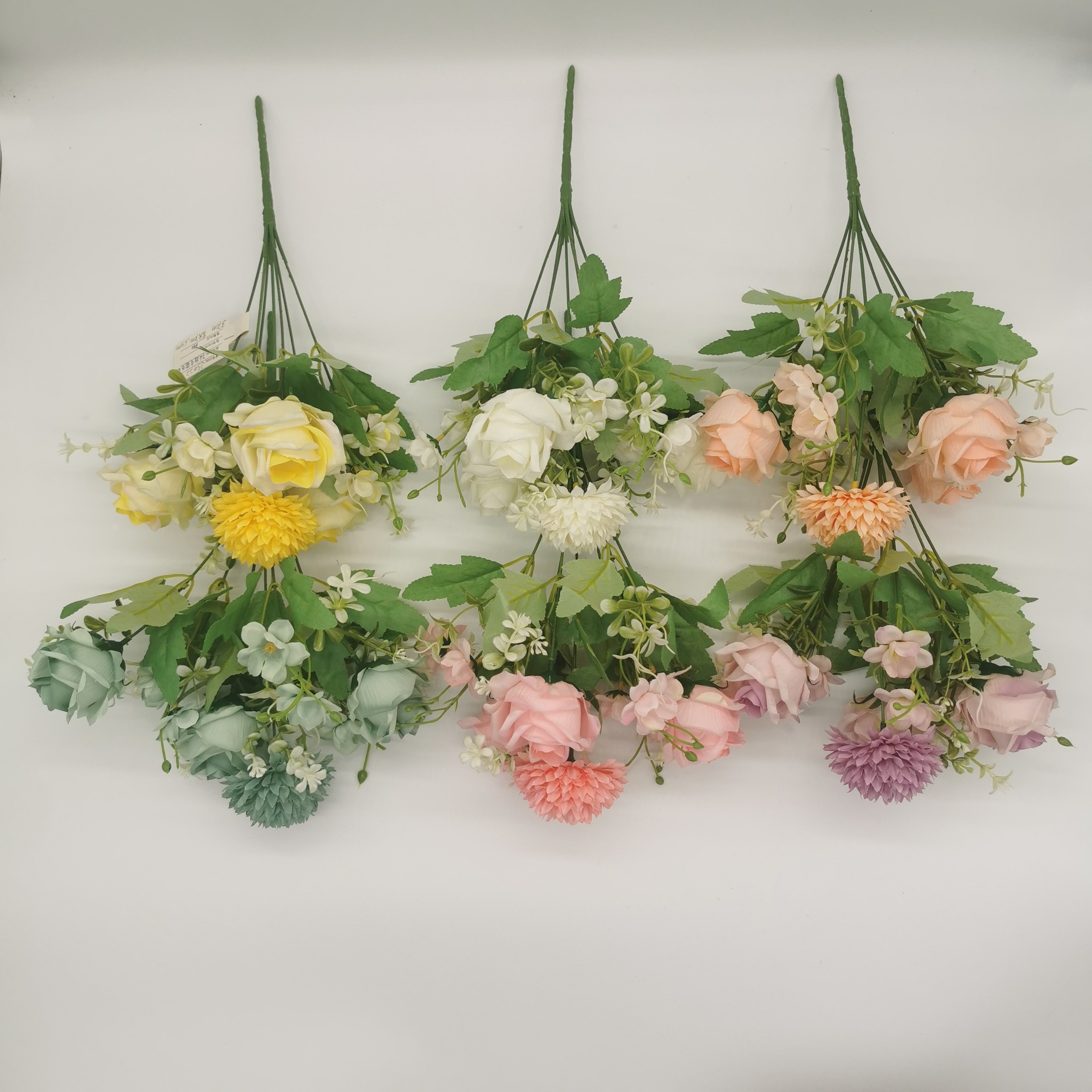 QIDA JS022 7 heads dried flowers decorative flowers plants for Home Wedding Decorative Flowers Hot Sale 23248