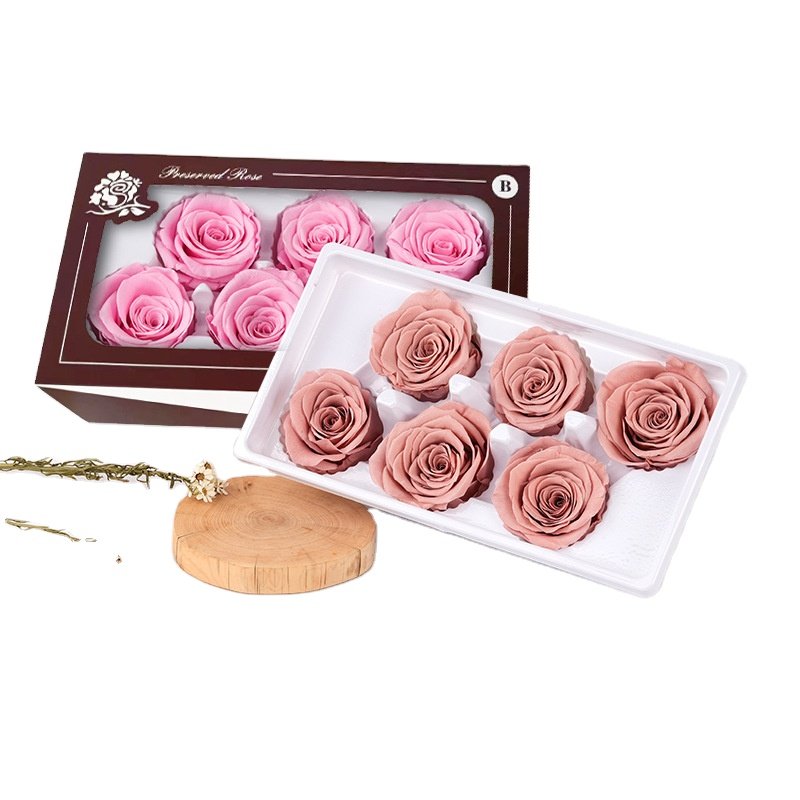 Natural flowers Rose 5-6cmB Grade 6 Fresh dried flowers diy Decorative flowers Manufacturer Wholesale Valentine's Day