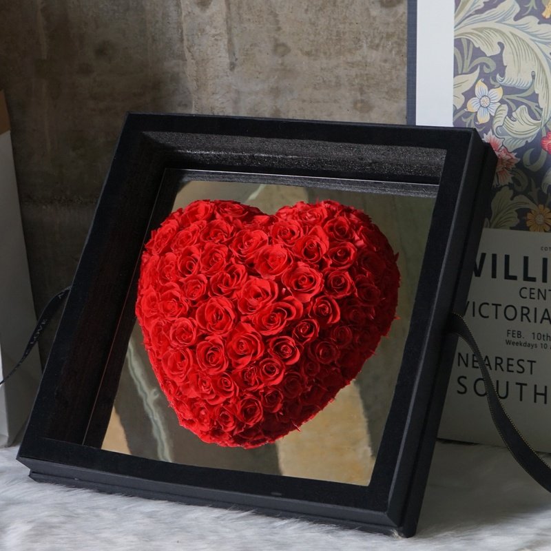 New Mother Valentine Day Gift Bouquet Cajas Para Rosas Decorative Flowers Box Eternal Preserved Rose in Acrylic Gift Sets