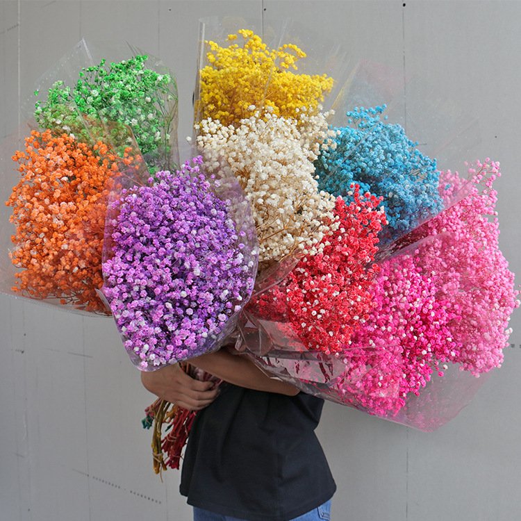 DIY Dried Flowers Gypsophila Romantic Valentine's Day Dried Flower Bouquet