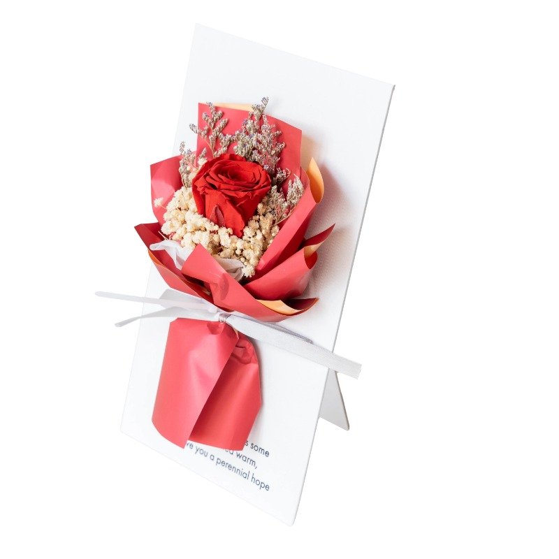 Dried Flower babysbreath Immortal Fleur Eternity Bloom Preserved Forever Roses Photo frame Props Bouquets For centerpiece decor