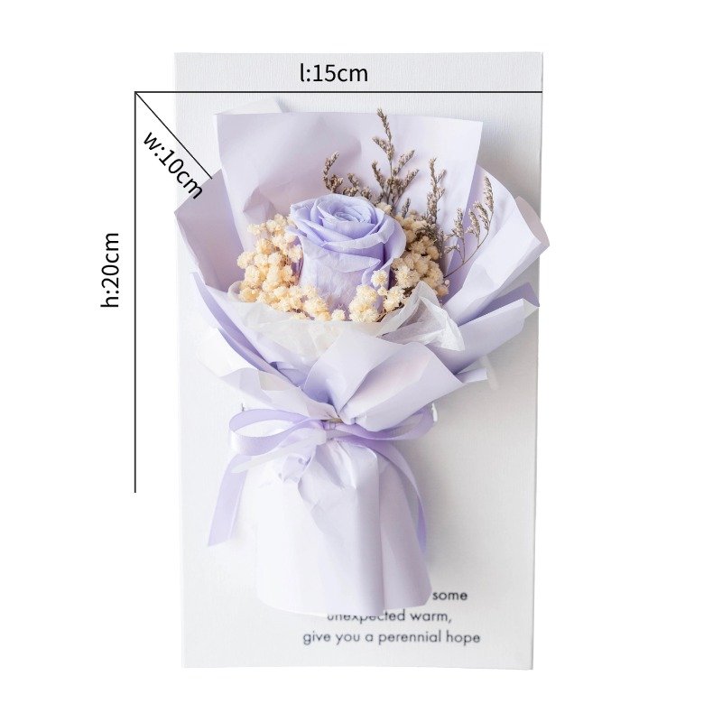 Dried Flower babysbreath Immortal Fleur Eternity Bloom Preserved Forever Roses Photo frame Props Bouquets For centerpiece decor