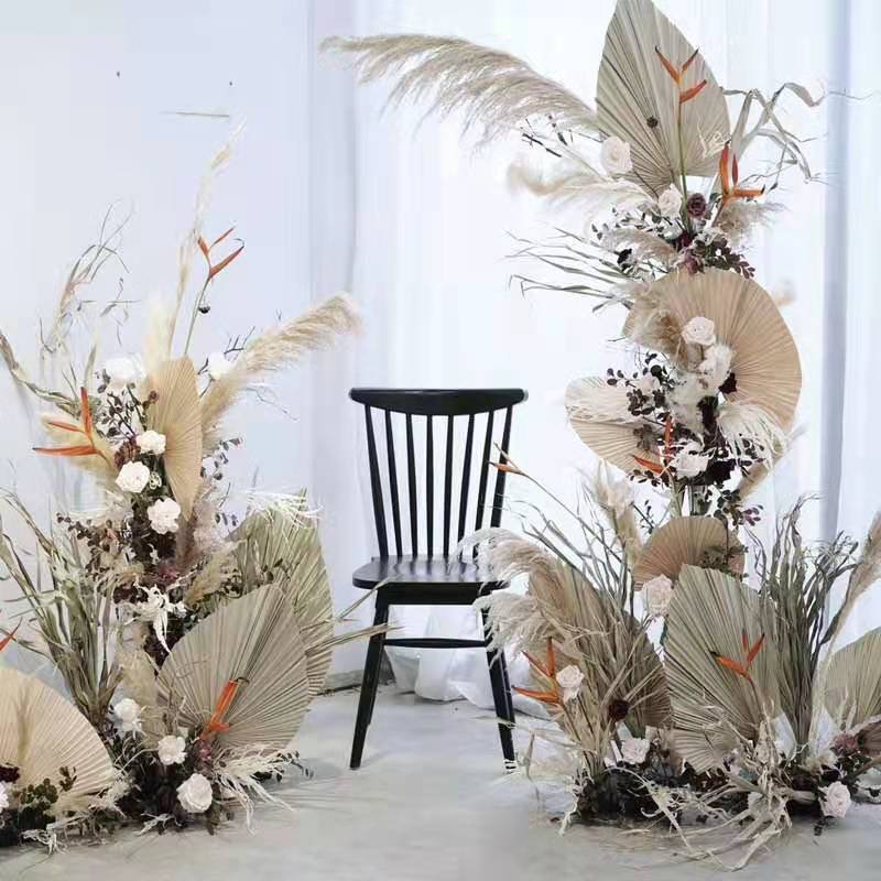 A-35 2023 new arrivals cheap dry candles natural dried flower Decorative flowers palm leaves