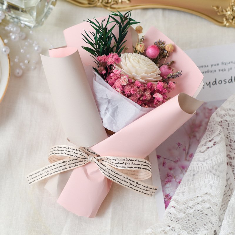 Hot sale Beautiful Rose small bouquet for girlfriend birthday gift simulated soap flower gift