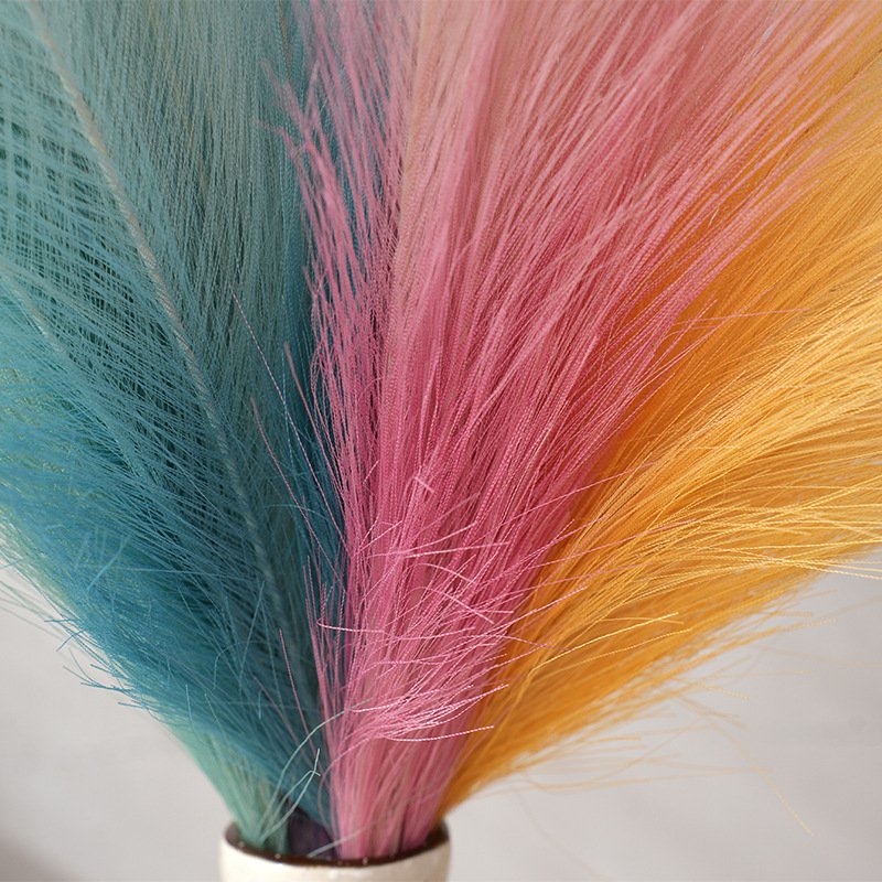 Colored Faux Pampas Grass Artificial Flower Dried Pampas for Home Decor Wedding Centerpieces Pampas Flower Arrangement