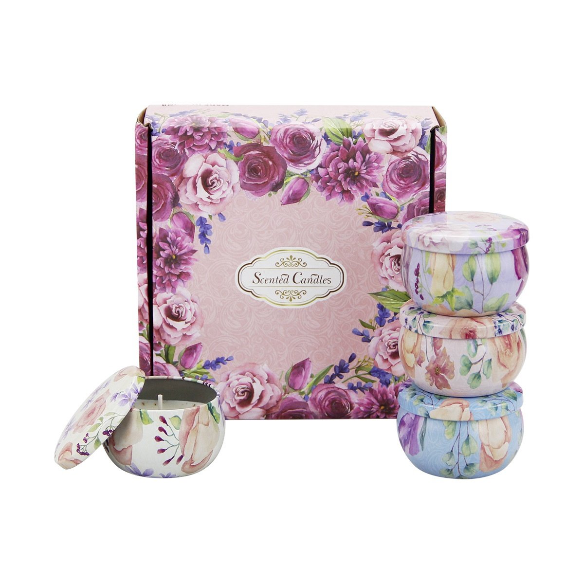 Ethnic Air-Dried Flower Decoration Aromatherapy Soy Wax Candle Scented Candle for Wedding Christmas Holiday Gift Travel Souvenir
