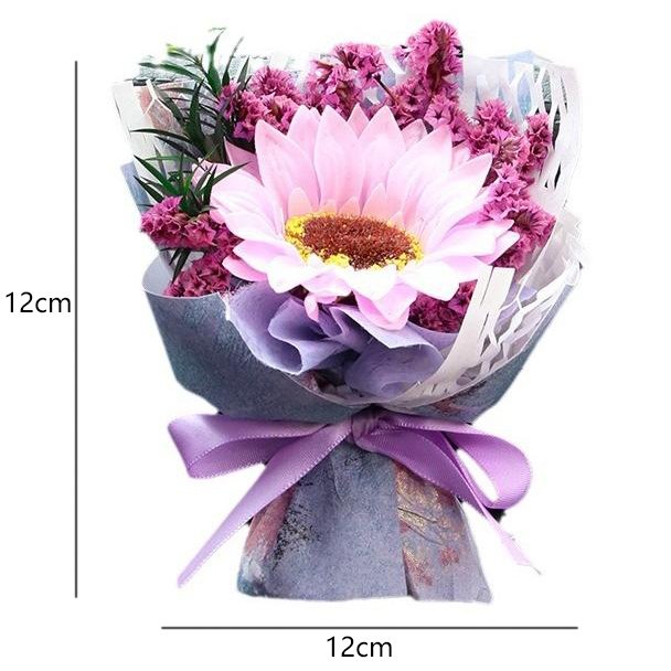 Customizable Car Freshener Mini Dried Flower Packaging Box Luxury Flower Bouquet Gift Box Dry Flower Air Car Outlet Decoration